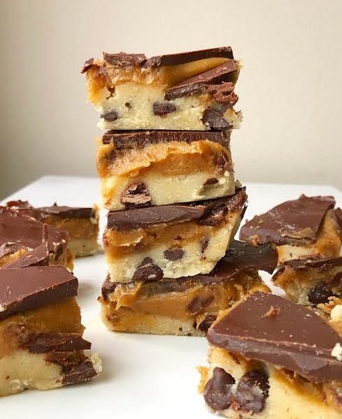 Caramel Cookie Dough Bars