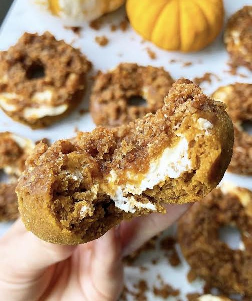 Pumpkin Cheesecake Donuts
