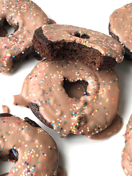 Chocolate & Birthday Cake Protein Donuts