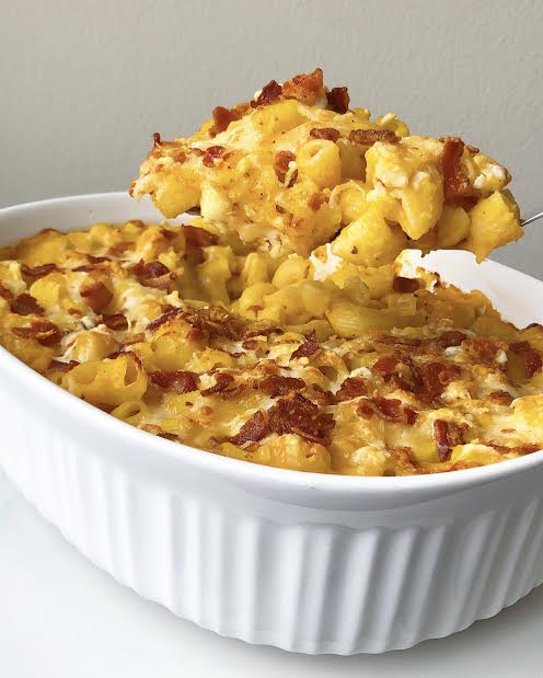 Butternut Squash Mac N Cheese Bake