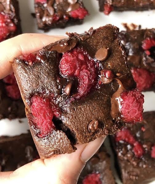 Fudgy Raspberry Brownies