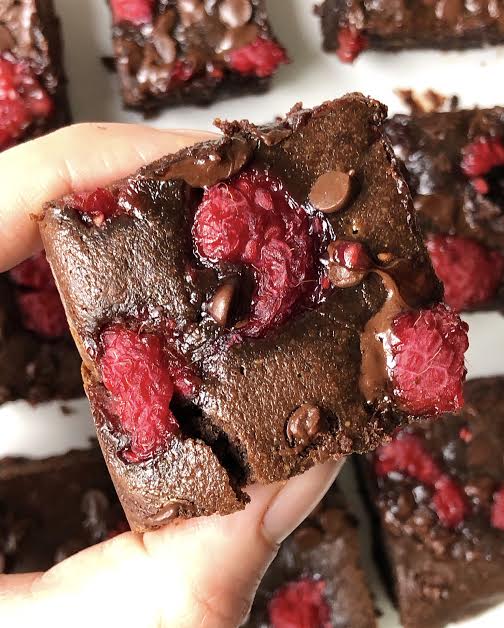 Fudgy Raspberry Brownies