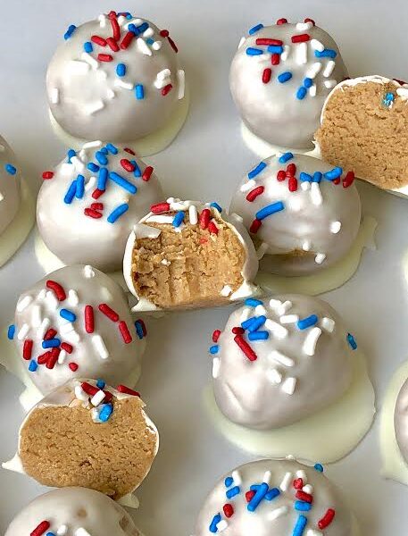 Cake Batter Protein Balls