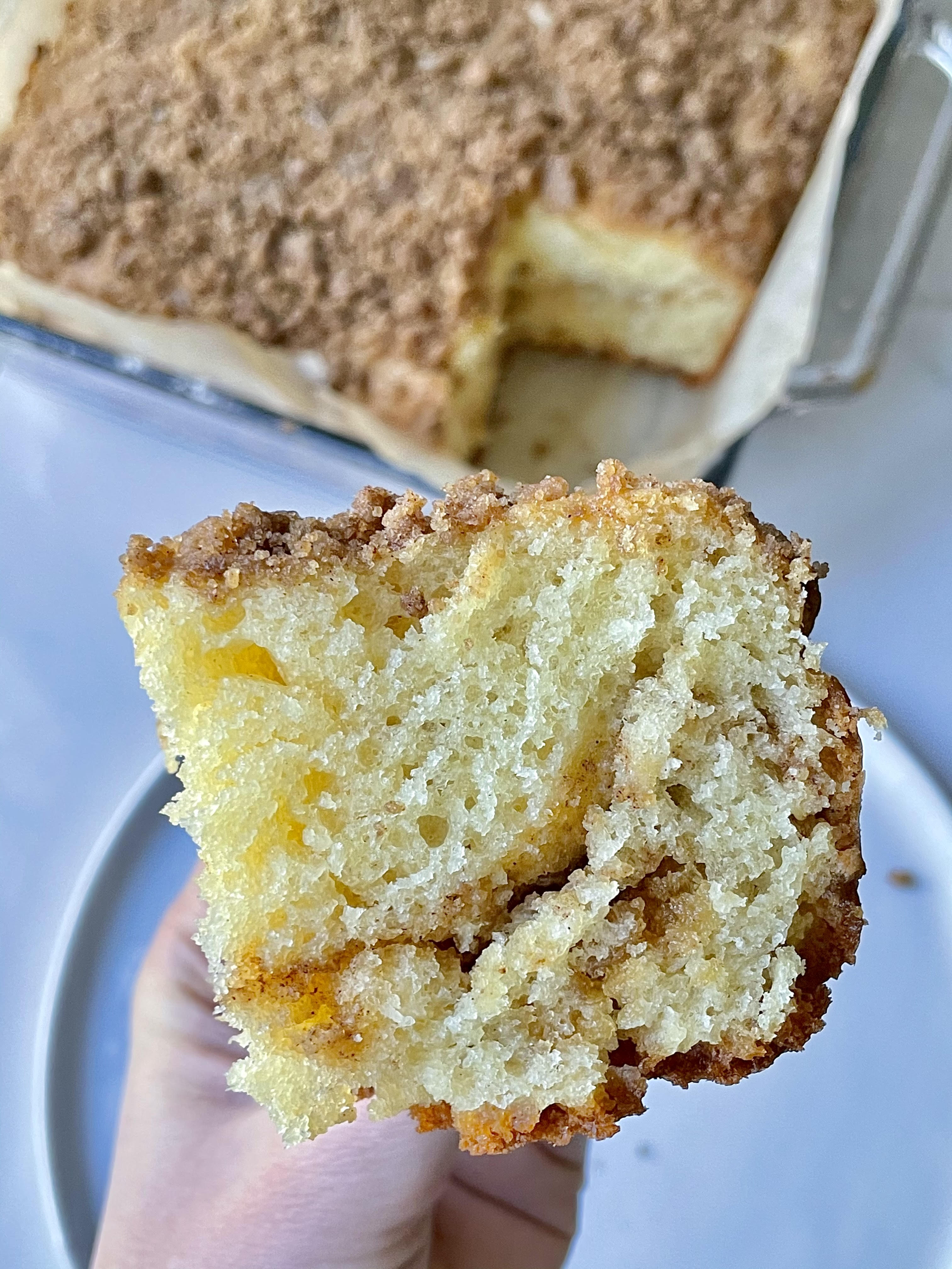 Greek Yogurt Coffee Cake | Love and Olive Oil | Recipe | Yogurt coffee cake  recipe, Coffee cake, Coffee cake recipes